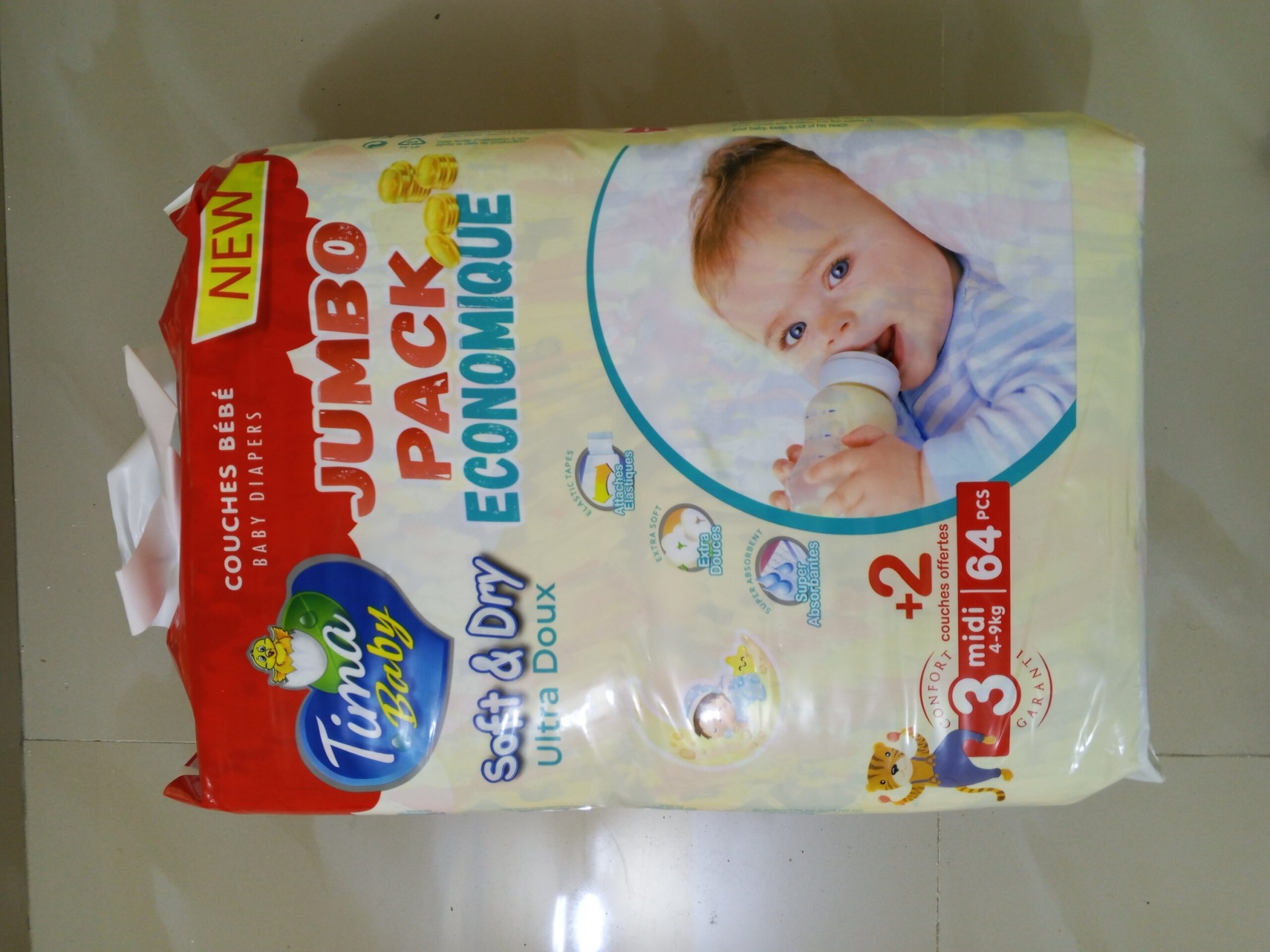 Couche Bébé Ultra Douce – Pack Économique – Image 3