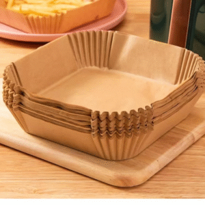 📦 Doublures Carrées pour Friteuse à Air – 20 cm (7,9 pouces) – Lot de 10 pièces