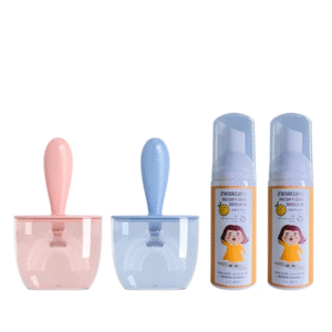 🦷 Brosse à dents en forme de U 360° + Dentifrice en mousse pour enfants (2–12 ans)