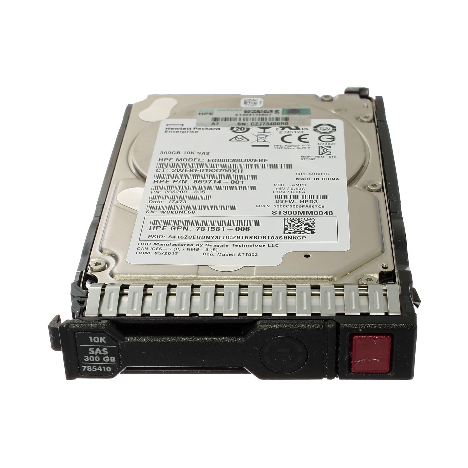 💾 Disque Dur HPE 300GB SAS 10K (785071-B21) – Image 2