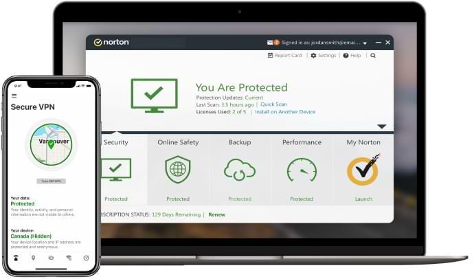 🛡️ Norton Security Deluxe (5 appareils – 1 an) – Image 2